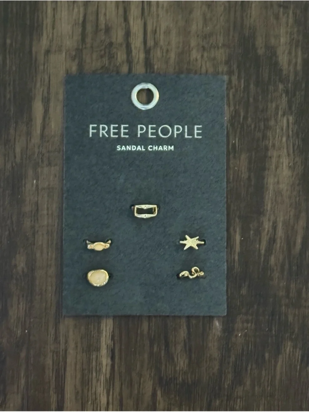 Free People Gold sandal charm set